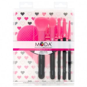Moda Royal Brush I Love Neon Brush Set 6pcs μακιγιάζ πινέλο hard pack